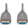 Кабель мультимедійний HDMI M to HDMI M 20m 8K AOC hybrid-fiber black Digitus (AK-330126-200-S)