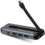 Концентратор Vinga USB-C 3.1 to HDMI+3xUSB3.0+PD100W+USB-C foldable cable (VHYC6FC) Концентратор Vinga USB-C 3.1 to HDMI+3xUSB3.0+PD100W+USB-C foldable cable (VHYC6FC)
