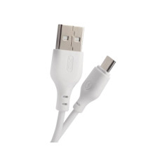 Дата кабель USB 2.0 AM to Micro 5P 1.0m 2.1A white XO (XO-NB-103-MC-1-WH)