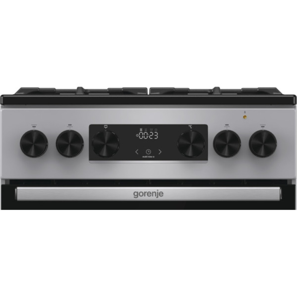 Плита Gorenje комбінована, 70л, 50x60см, дисплей, чавун, нерж