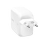 Зарядний пристрій Belkin 2xUSB-C 67W GaN PD3.2 PPS + built-in cable USB-C 1.0m white (WCH022KQWH)
