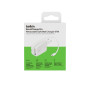 Зарядний пристрій Belkin 2xUSB-C 67W GaN PD3.2 PPS + built-in cable USB-C 1.0m white (WCH022KQWH)