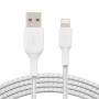 Дата кабель USB 2.0 AM to Lightning 2.0m BRAIDED white Belkin (CAA002BT2MWH) Дата кабель USB 2.0 AM to Lightning 2.0m BRAIDED white Belkin (CAA002BT2MWH)