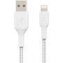 Дата кабель USB 2.0 AM to Lightning 2.0m BRAIDED white Belkin (CAA002BT2MWH) Дата кабель USB 2.0 AM to Lightning 2.0m BRAIDED white Belkin (CAA002BT2MWH)