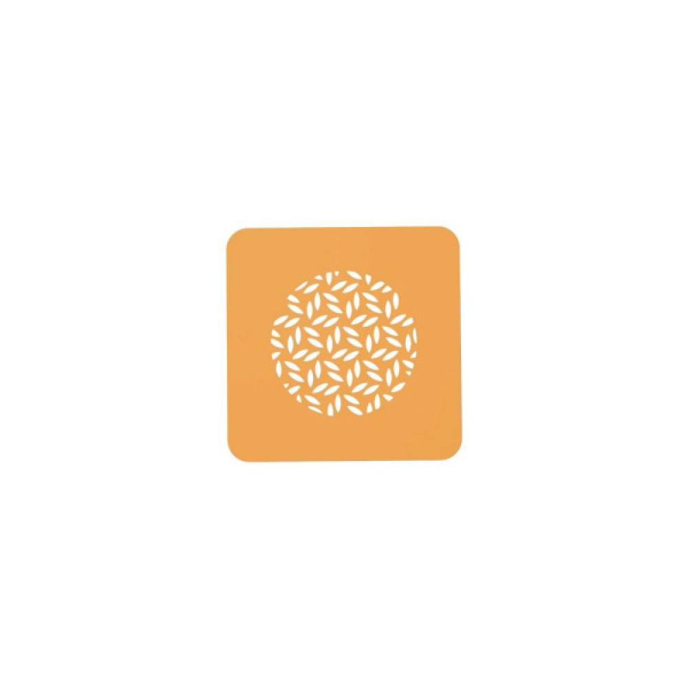 Кондитерський килимок Silikomart для декорування "Лист" d 100 мм h 1 мм 2 шт (STENCIL FOGLIA)