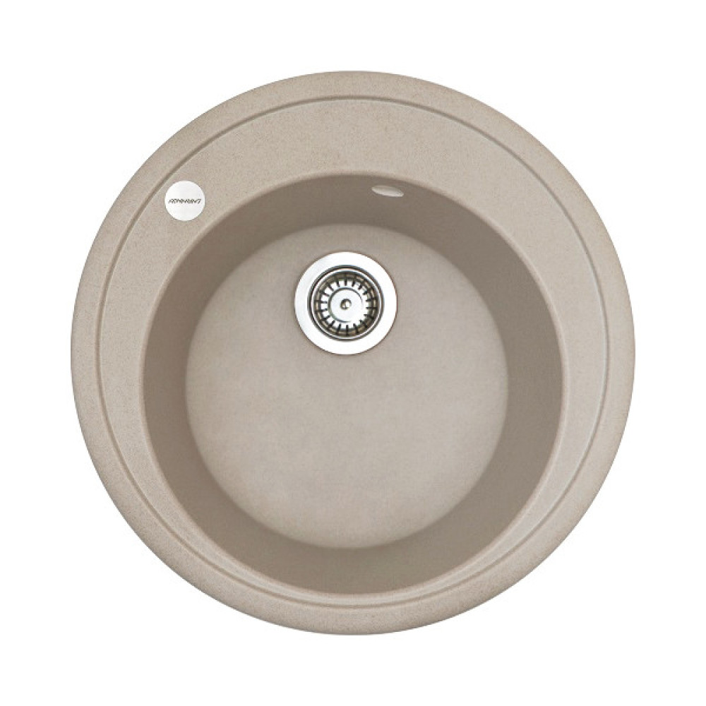 Набір кухонна Adamant Sun, штучний камінь, кругла, без крила, 510x200мм, чаша - 1, врізна, Avena + змішувач