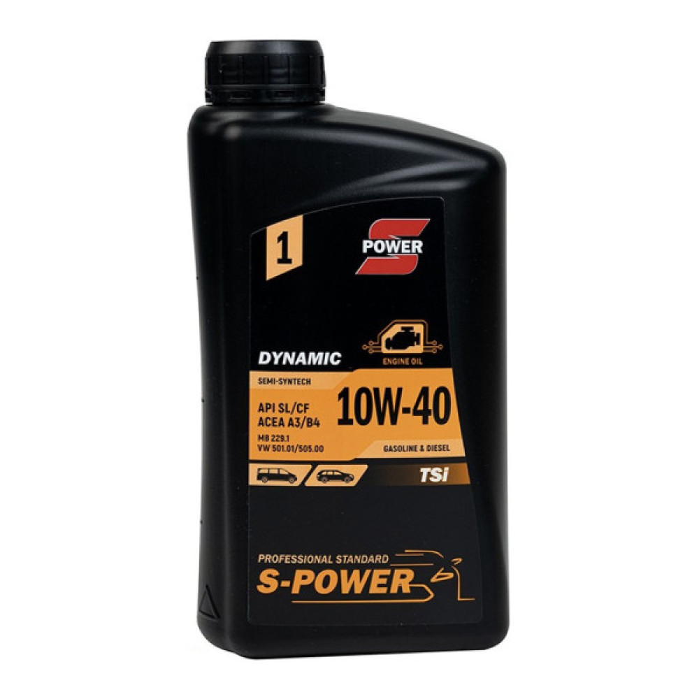 Моторна олива S-POWER DYNAMIC TSI 10W-40 1л