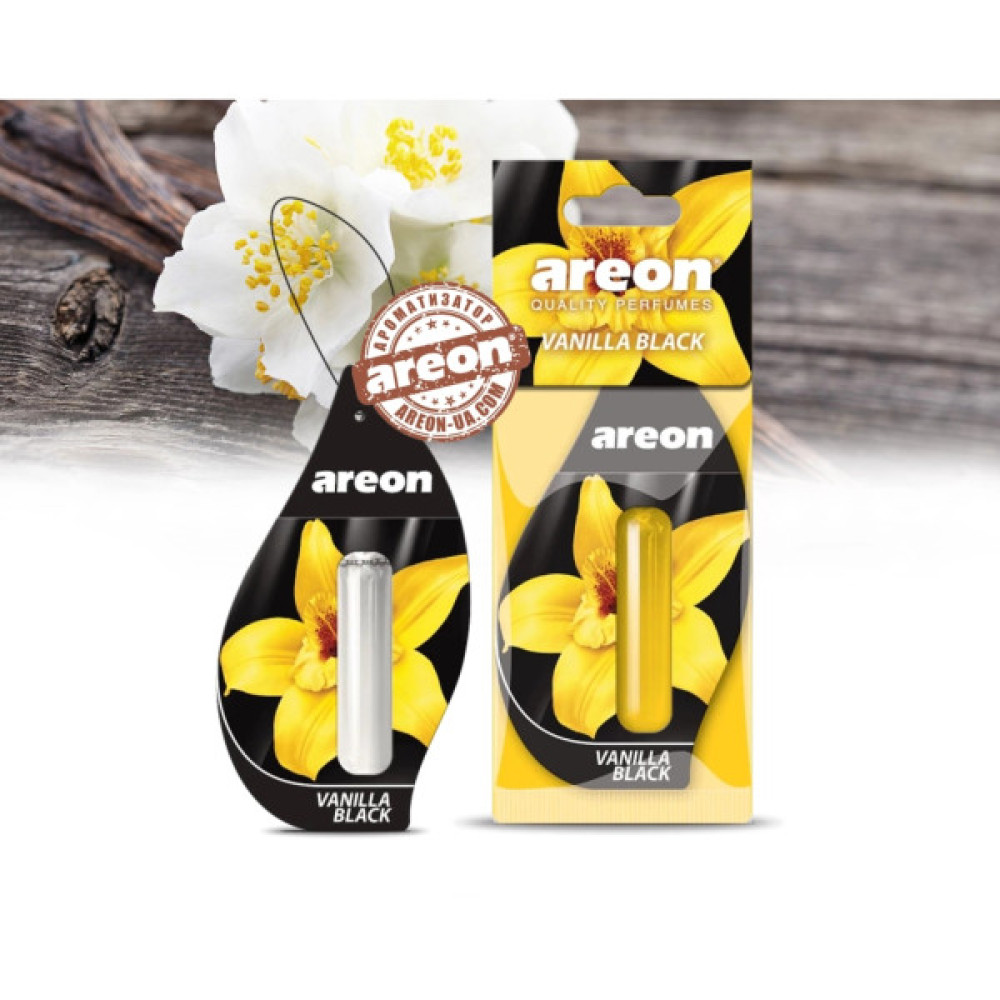Ароматизатор для автомобіля Areon Vanilla Black 5 мл (83484)