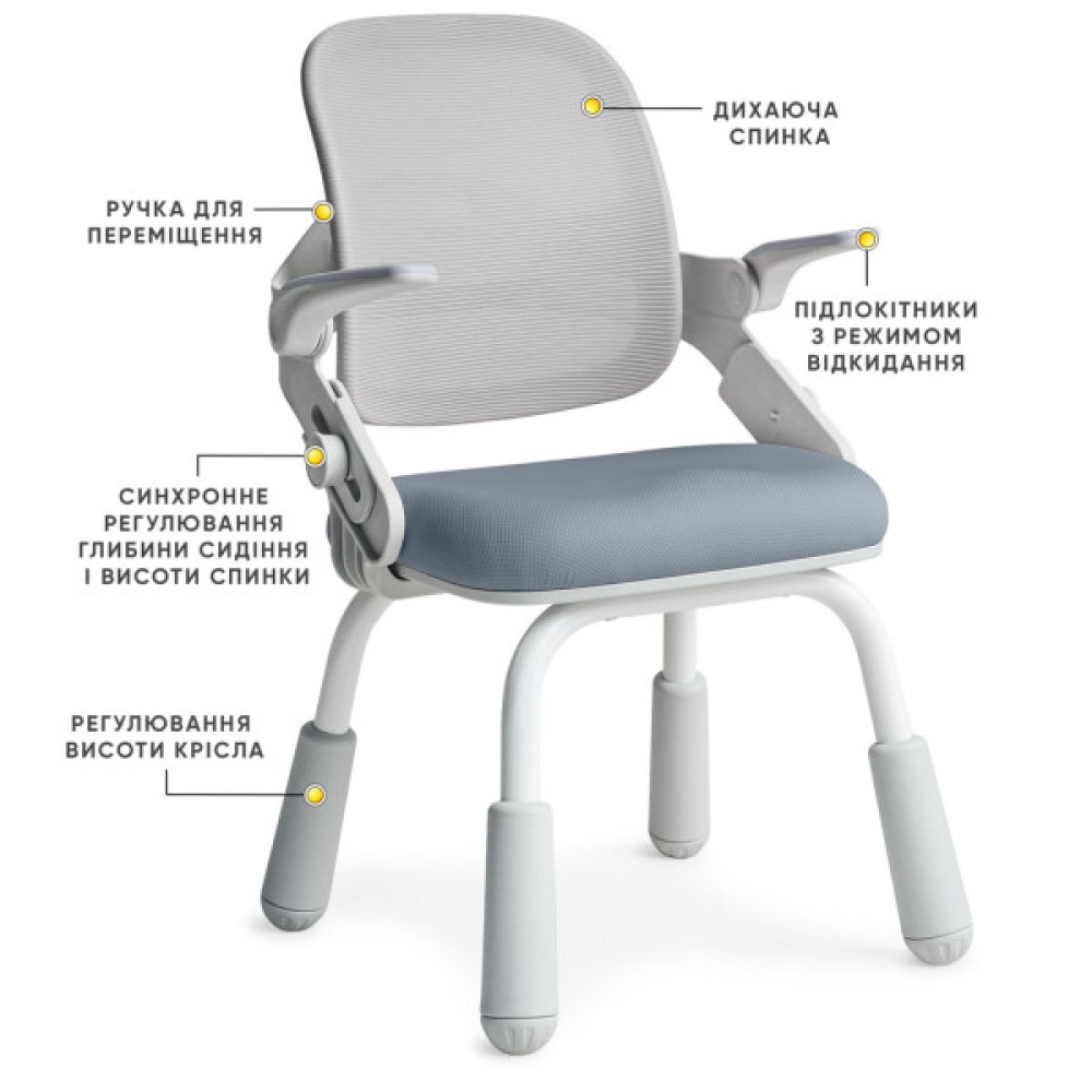 Дитяче крісло Mealux Neo Air Static Dark Blue (Y-306 DBG)