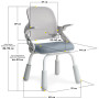 Дитяче крісло Mealux Neo Air Static Dark Blue (Y-306 DBG) Дитяче крісло Mealux Neo Air Static Dark Blue (Y-306 DBG)