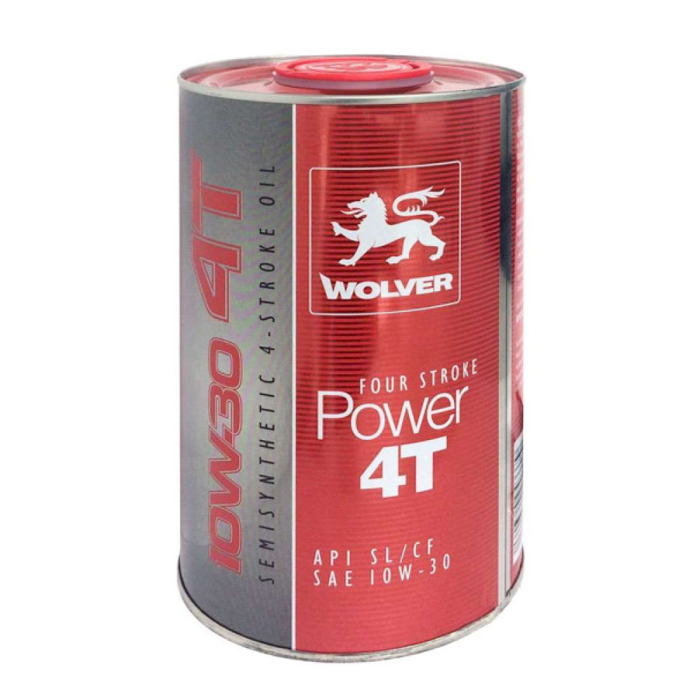 Моторна олива Wolver FOUR STROKE POWER 4T 10W-30 1л (4260360943379)