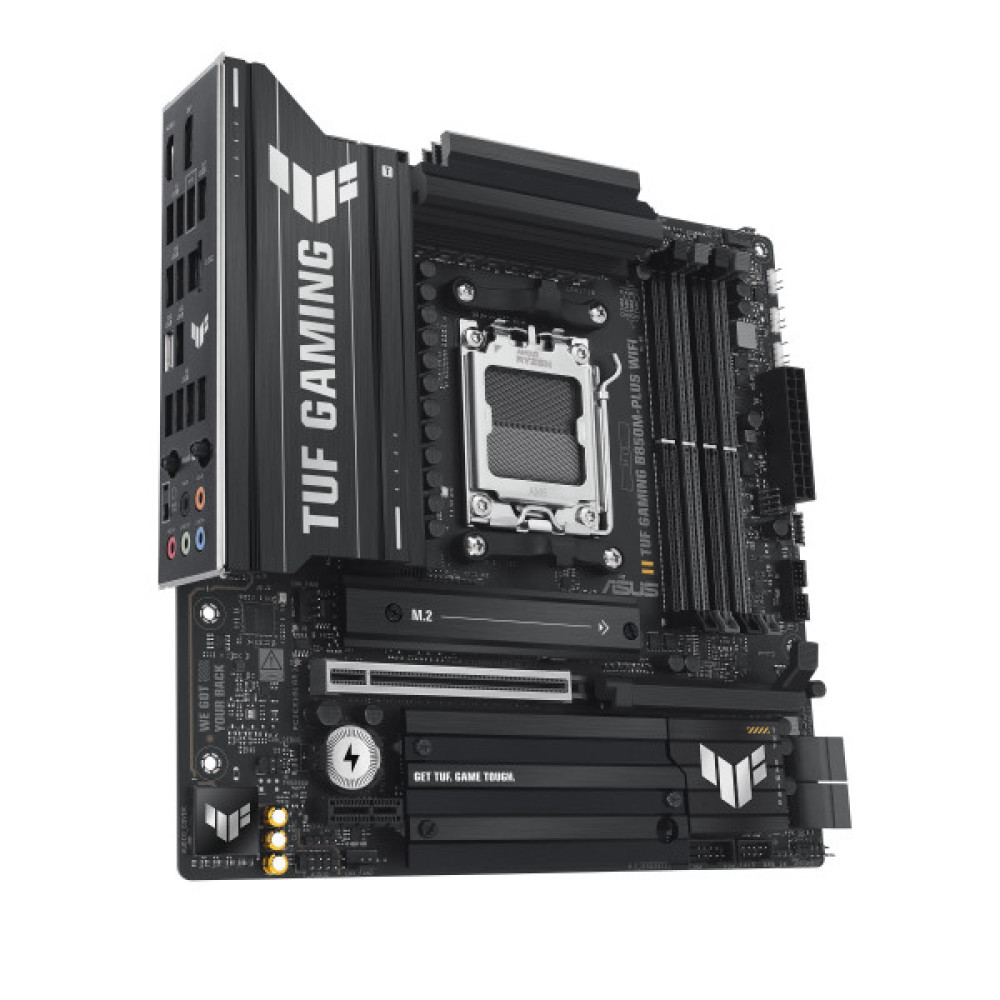 Материнcька плата ASUS TUF GAMING B850M-PLUS WIFI7 sAM5 B850 4xDDR5 M.2 HDMI DP Wi-Fi BT mATX