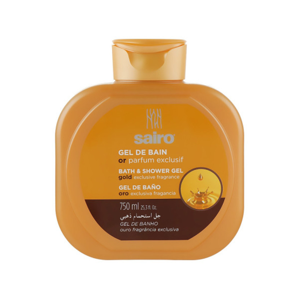 Гель для душу Sairo Bath And Shower Gel Винятковий золотий аромат 750 мл (8433295049331)