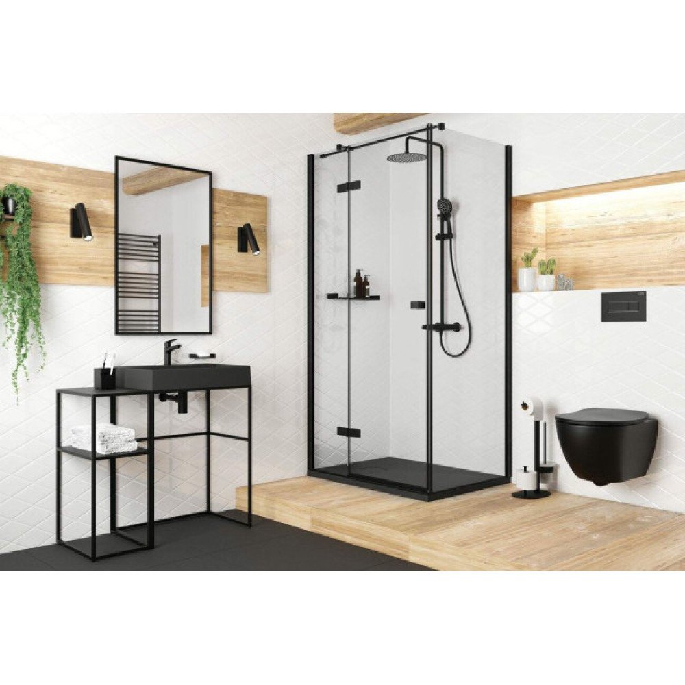 Полиця Deante Mokko пласка, чорна