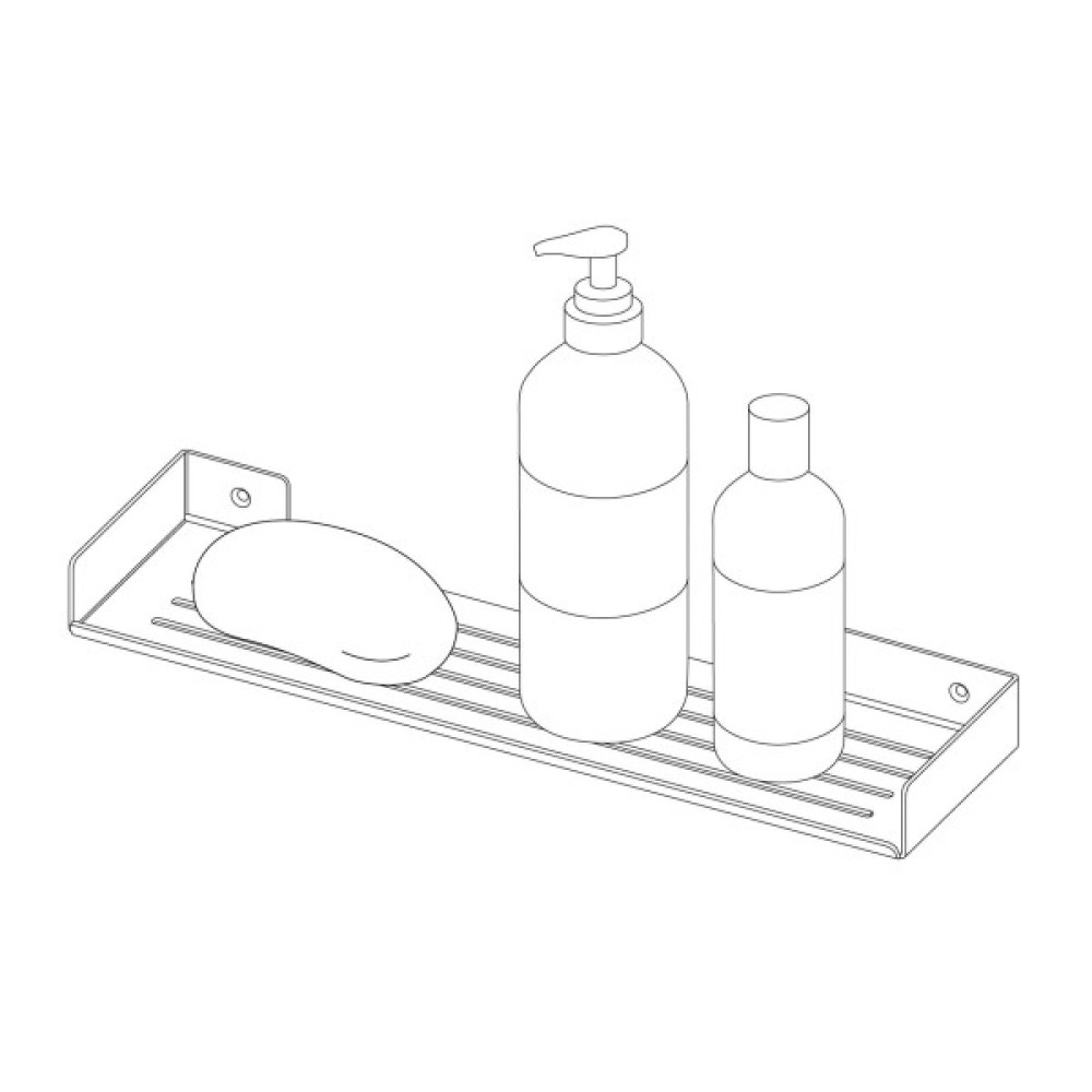 Полиця Deante Mokko пласка, чорна