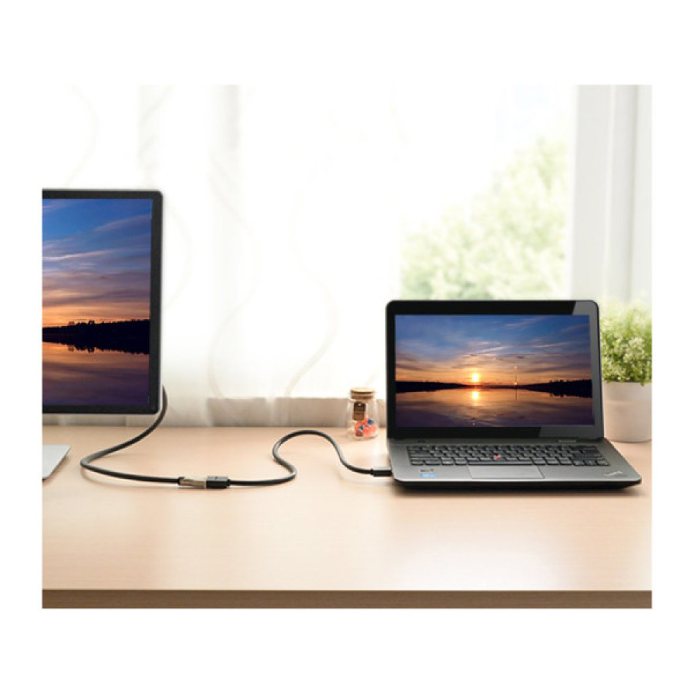 Кабель мультимедійний HDMI M to HDMI F 1.0m HD107 black Ugreen (10141)