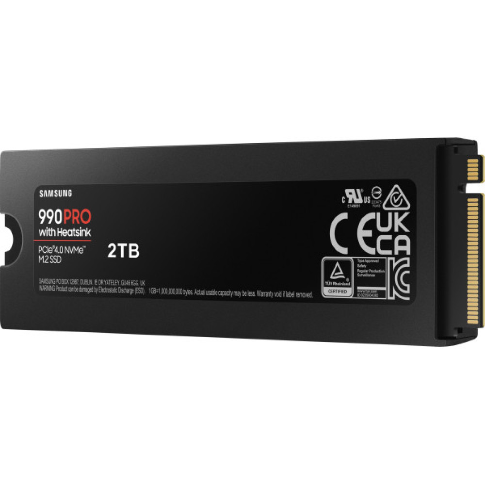 Накопичувач SSD Samsung M.2 2TB PCIe 4.0 990PRO + радіатор