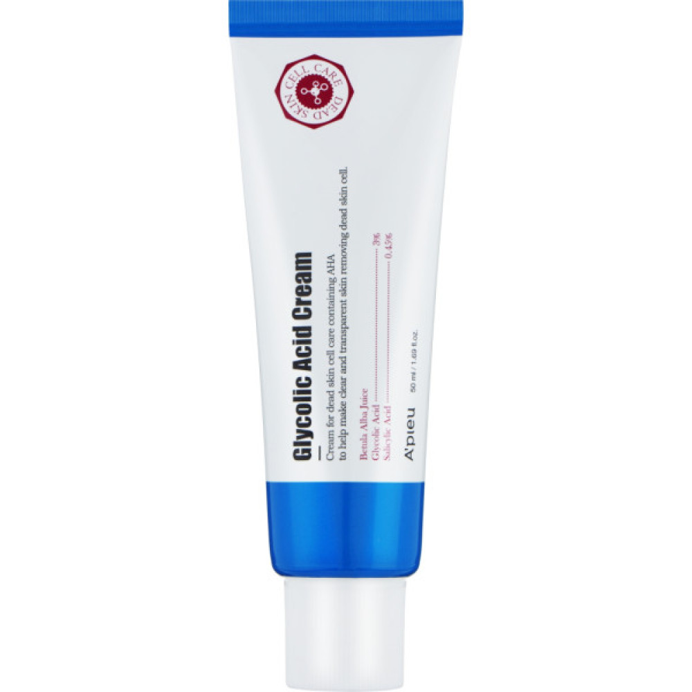 Крем для обличчя A'pieu Glycolic Acid Cream з AHA- і BHA-кислотами 50 мл (8809530056738)