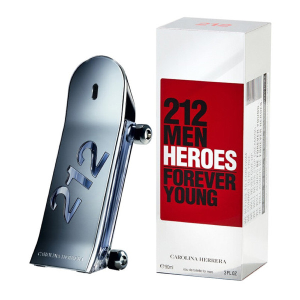 Туалетна вода Carolina Herrera 212 Men Heroes Forever Young 90 мл (8411061972656)