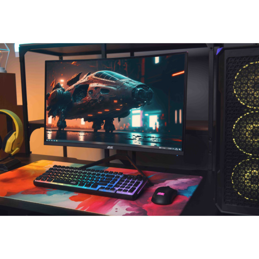 Монітор 2E GAMING 27" G2725BV HDMI, DP, VA, 2560x1440, 180Hz, 1ms, CURVED, FreeSync