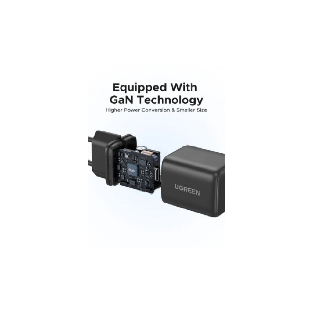 Зарядний пристрій Ugreen USB-C PD20W GaN X512 gray (55528)