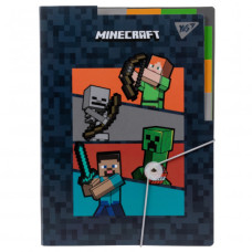 Папка на резинках Yes A4 з трьома роздільниками Minecraft (492112)