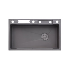 Мийка кухонна Kroner Schwarze-SET7545NGPVD (CV033806)