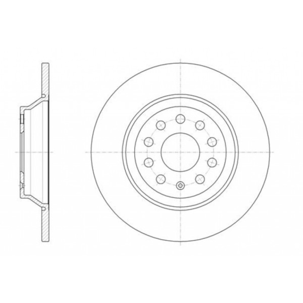 Гальмівний диск REMSA 61587.00