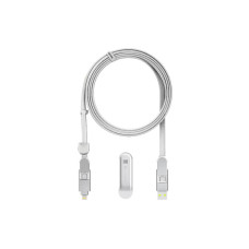 Дата кабель 6in1 inCharge XL 3.0m white Rolling Square (XLL02R)