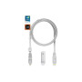 Дата кабель 6in1 inCharge XL 3.0m white Rolling Square (XLL02R)