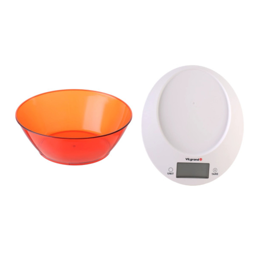 Ваги кухонні Vilgrand VKS-533C red