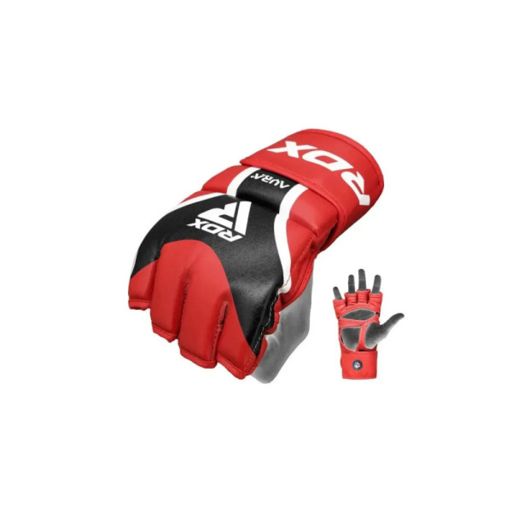 Рукавички для MMA RDX Aura Plus T-17 Red/Black L (GGR-T17RB-L+)
