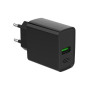 Зарядний пристрій Gembird 1xUSB-A + 1 Type-C (PD20Вт + QC3.0 18Вт) black (TA-UC-PDQC20-01-BK) Зарядний пристрій Gembird 1xUSB-A + 1 Type-C (PD20Вт + QC3.0 18Вт) black (TA-UC-PDQC20-01-BK)