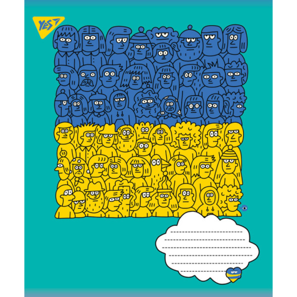 Зошит Yes А5 Ukraine 60 аркушів, лінія (766243)