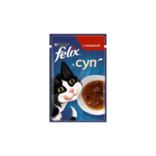 Вологий корм для кішок Purina Felix Суп з яловичиною 48 г (8445290571625) Вологий корм для кішок Purina Felix Суп з яловичиною 48 г (8445290571625)