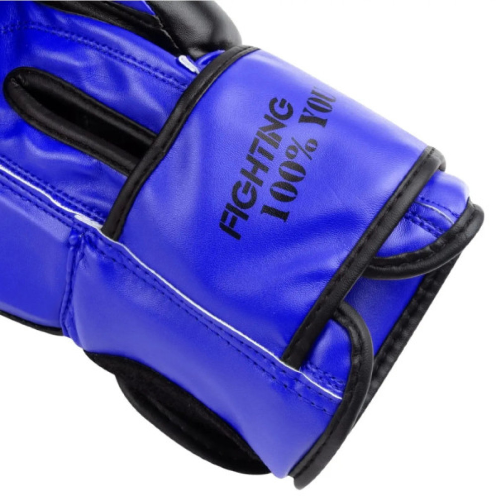 Боксерські рукавички PowerPlay 3004 Classic Чорно-Сині 10 унцій (PP_3004_10oz_Bl/Navy)