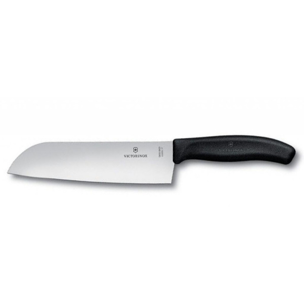 Кухонний ніж Victorinox SwissClassic сантоку 17 см, черный (6.8503.17B)