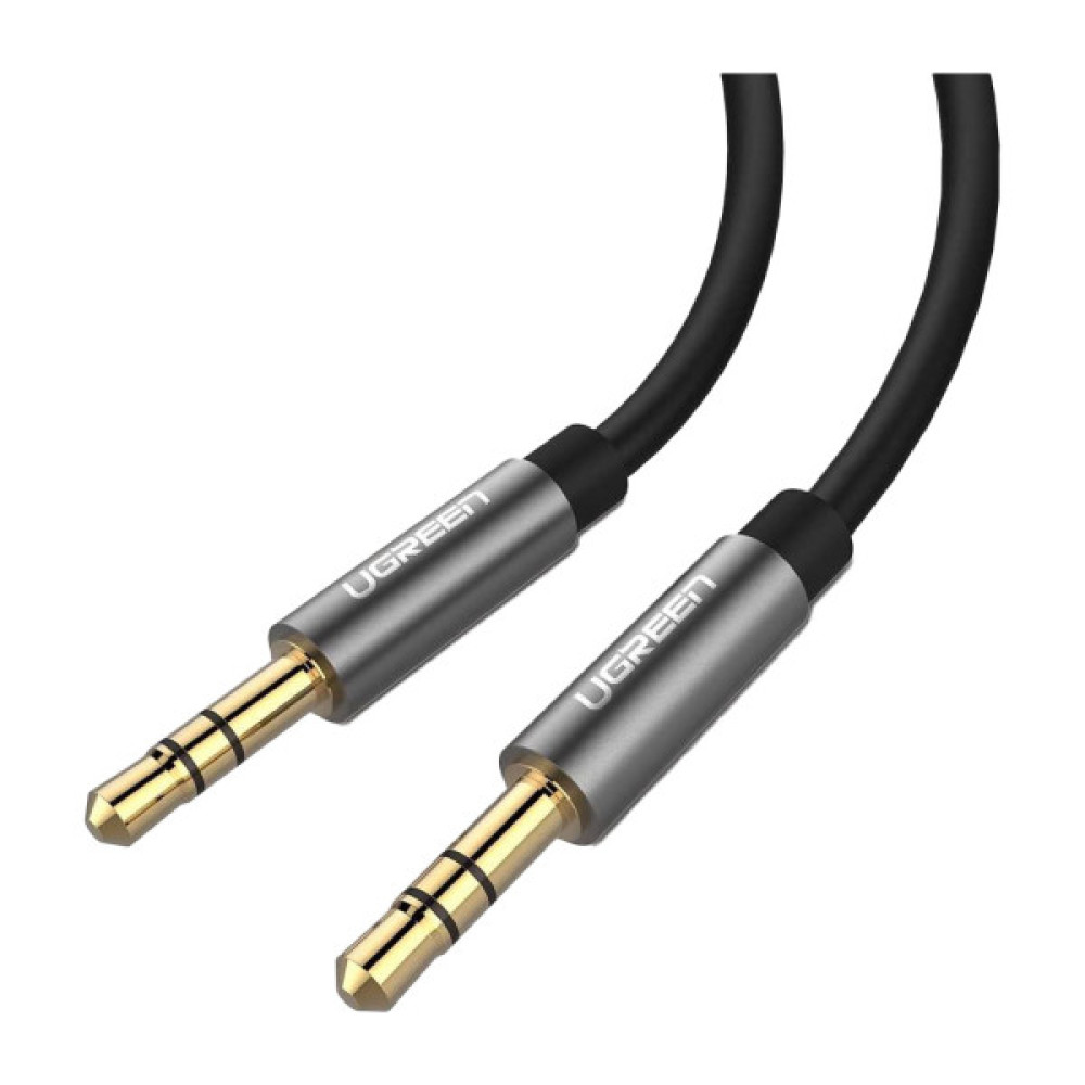 Кабель мультимедійний 3.5mm M to 3.5mm M 3.0m AV119 black Ugreen (10736)