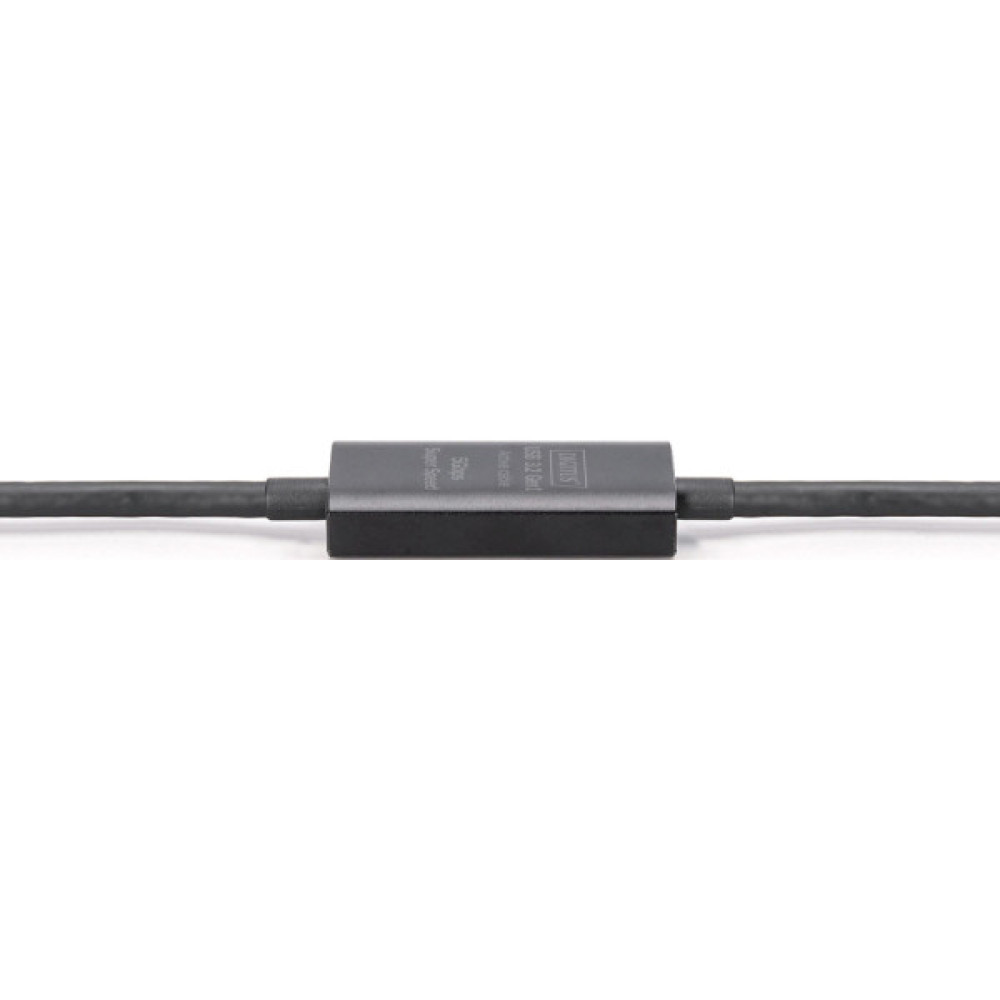 Дата кабель USB-С to USB-C 10.0m M/F USB3.2 Gen1 Active 5G Digitus (DA-73109)
