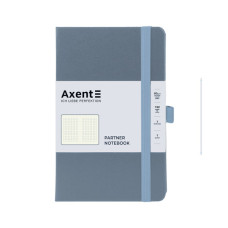 Книга записна Axent Partner 125x195 мм 96 аркушів, клітинка сіра (8201-62-A)
