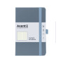 Книга записна Axent Partner 125x195 мм 96 аркушів, клітинка сіра (8201-62-A)