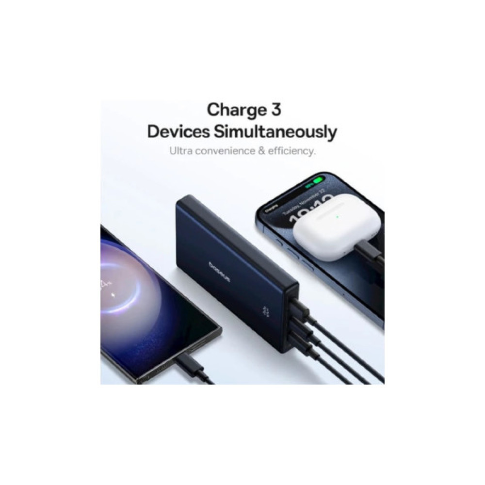 Батарея універсальна Baseus 10000mAh PicoGo 20W PD, QC, USB-A, 2*USB-C, Black (P10076801123-00)