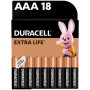 Батарейка Duracell AAA лужні 18 шт. в упаковці (5000394107557 / 81546741) Батарейка Duracell AAA лужні 18 шт. в упаковці (5000394107557 / 81546741)