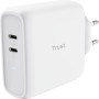 Зарядний пристрій Trust Maxo 65W 2xUSB-C PD white (25381_TRUST) Зарядний пристрій Trust Maxo 65W 2xUSB-C PD white (25381_TRUST)