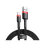 Дата кабель USB 2.0 AM to Lightning 0.5m Cafule 2.4A red+black Baseus (CALKLF-A19) Дата кабель USB 2.0 AM to Lightning 0.5m Cafule 2.4A red+black Baseus (CALKLF-A19)