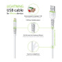 Дата кабель USB 2.0 AM to Lightning 2.0m CBFLEXL2 white Intaleo (1283126521416) Дата кабель USB 2.0 AM to Lightning 2.0m CBFLEXL2 white Intaleo (1283126521416)
