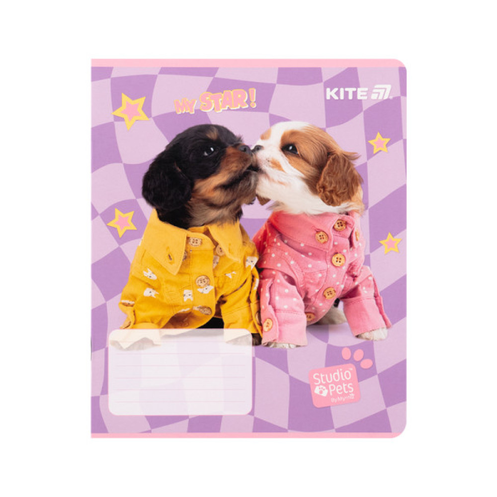 Зошит Kite Studio Pets, 12 аркушів, клітинка (SP25-232)