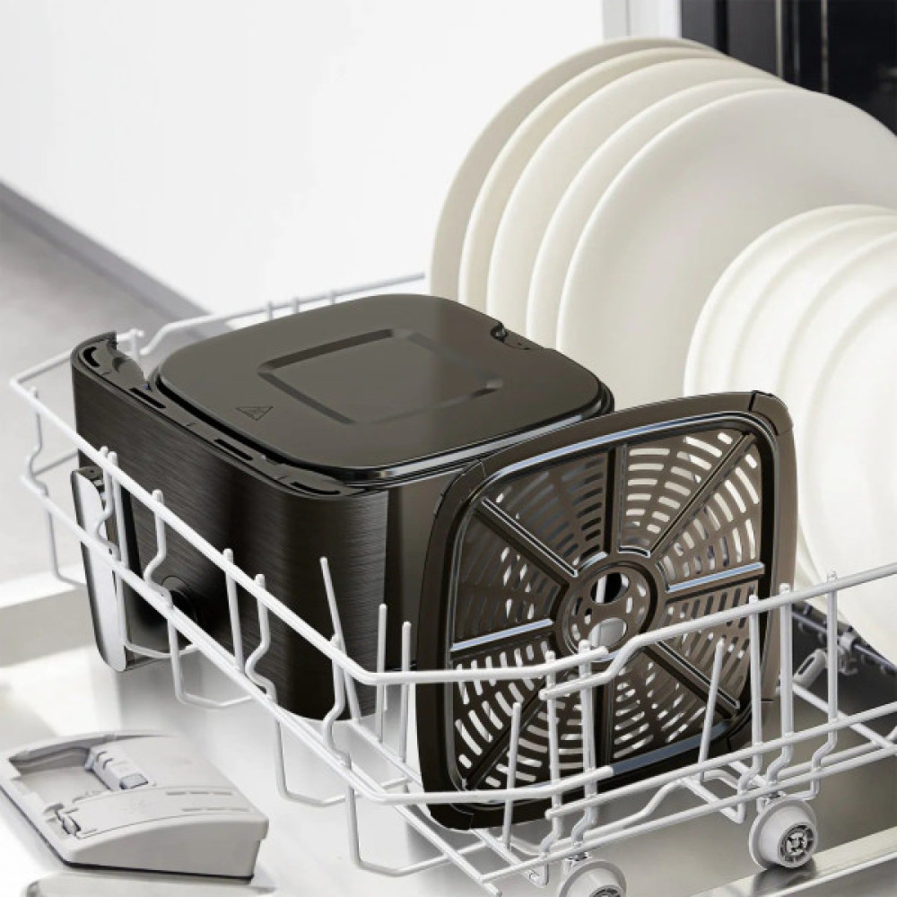 Мультипіч Tefal Easy Fry Mega Compact, 1700Вт, чаша-7.5л, сенсорне керув., 8 програм, пластик, чорний