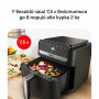 Мультипіч Tefal Easy Fry Mega Compact, 1700Вт, чаша-7.5л, сенсорне керув., 8 програм, пластик, чорний