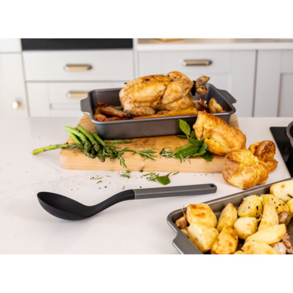 Ложка кухарська KitchenAid Classic для сервірування 34 см сірий (KHA003OHCHGG)